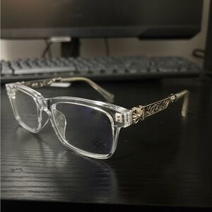 Chrome Hearts Clear and Gold Glasses